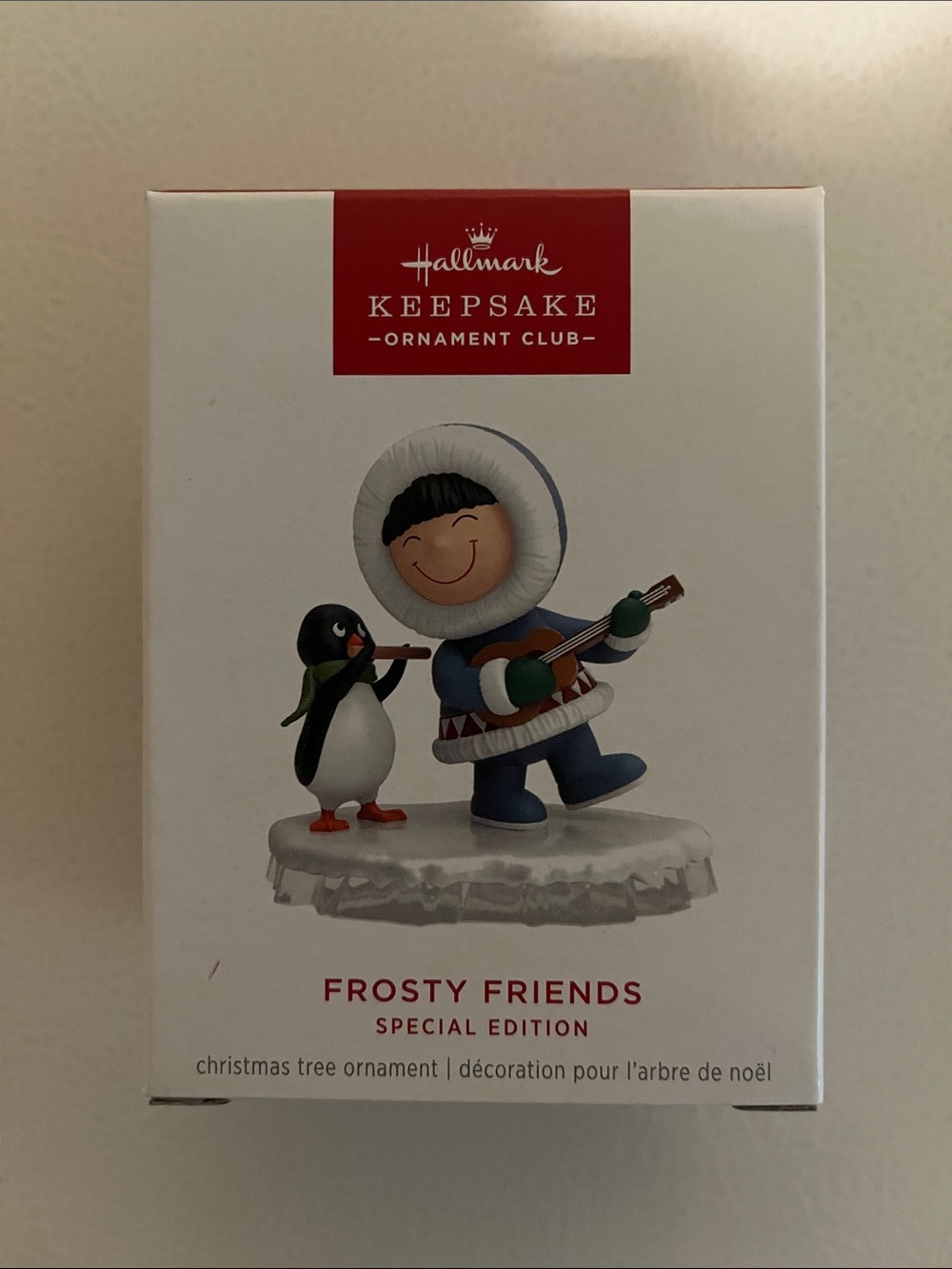 Hallmark Frosty Friends Blue Eskimo & Penguin Ornament
